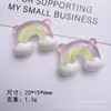 Dibujos Animados Brillo Fino Estrellas Arcoíris Nubes DIY Pegamento de Crema Funda de Teléfono Pasador Goma para el Cabello Flor para Zapatos Colgante Papelería Resina