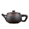 Tetera de Arcilla Morada con Funciones Giratorias y Levitantes, Tetera Hanwa Fengming, Tetera Hecha a Mano de Gran Capacidad, Juego de Té Kung Fu B5