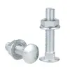 Parafusos de Carruagem de Grau 4.8 em Estoque do Fabricante, Parafusos de Ponte Galvanizados, Parafusos de Prateleira, Parafusos com Cabeça Semi-Arredondada