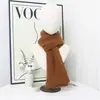Bufanda de Punto Nuevo Estilo Otoño e Invierno, Hecha a Medida, Color Sólido, Suave y Acogedora, Moderna y Versátil para Parejas, Estilo Coreano Simple, Bufanda Cálida para el Cuello para Estudiantes