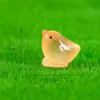 Adornos de paisaje en miniatura, pollitos amarillos pequeños que brillan en la oscuridad, decoraciones fluorescentes, manualidades creativas de resina con temática de suculentas y musgo, pequeños adornos de escritorio