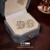 Pendientes antiguos de la Edad Media estilo corte temperamento de lujo ligero pendientes franceses retro exagerados de alta gama al por mayor