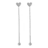 Pendientes de Acero de Titanio con Forma de Corazón Minimalistas Ins de Estilo Coreano, con un Diseño de Moda y Pendientes Versátiles con Forma de Corazón