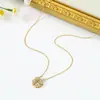 Colar de Coração Multiuso Transfronteiriço para Mulheres Design de Nicho Chinc Elegante Trevo de Quatro Folhas Joias da Moda Atacado