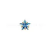 Clavo para Oreja de Estrella de Cinco Puntas con Garras Doradas de Aleación de Titanio Astmf-136 G23 Titanio Rosca Interna Cabeza de Piercing para Labio con Circonita