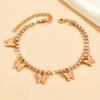 Cross-border venda quente criativo strass borboleta pulseira temperamento simples garra cadeia borla pulseira moda jóias