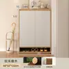 Zapatero para entrada de casa, interior, nuevo modelo 2026, diseño popular, mueble de almacenamiento de madera maciza de alta gama, montado en la pared, para el área de entrada