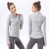 Ropa deportiva de otoño e invierno para mujer, nueva chaqueta de yoga de manga larga para correr, ajustada, adelgazante, deportiva, de alta elasticidad, para primavera