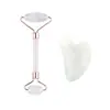 Ventas Directas de Fábrica Rodillo Masajeador de Jade Rosa Raspador de Cristal Rosa Palo de Masaje Facial Jade Rosa Especial para Uso Facial