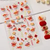 Pegatinas Originales para Uñas de Año Nuevo Pony 5D en Relieve Tridimensional Carpas de la Fortuna Pegatinas para Uñas DIY Decoraciones Estilo Hg
