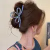 Morado Perlado Romántico ~ Pinza de Lazo para Mujer de Gama Alta 2025 Nuevo Pinza de Tiburón Grande Pinza para el Cabello Accesorios para el Cabello