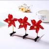 Pin de pelo de molino de viento con bandera roja de cinco estrellas para niños, tocado para fotos de viajes al aire libre, puesto de venta de pasadores pequeños lindos, Día Nacional, microempresa