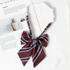 Rojo Vino Camisa Corbata Accesorios de Lazo para Niña Estilo JK Estudiante Universitario Ropa Marinets Ropa Académica Cuello Raíz Pluma Flor