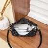 Bolso de Hombro con Lentejuelas, Bolso de Axila, Bolso de Mano Simple Popular, Bolso Tipo Dumpling de Moda, Bolso de Mujer Estilo Coreano, Estilo Nuevo