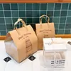 Bolsa para llevar de postre de cumpleaños Spot Papel de aluminio Catering Comercial Pastel Tiramisú Bolsa térmica para llevar Venta al por mayor