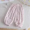 Pantalones Anti-Mosquitos para Niñas 2026 Verano Dulces Lindos Ligeros Transpirables Estampado de Dibujos Animados Pantalones de Linterna para Niñas Pantalones Largos