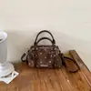 Bolso único de ante con lunares para mujer, nuevo modelo de otoño, exquisito y elegante, versátil bolso de hombro y cruzado