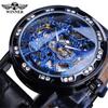 Ganador ganador 614 reloj moda para hombre casual popular diamantes de imitación hueco manual reloj mecánico al por mayor