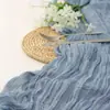 Caminho de Mesa Amazon Voile Bali Estilo Boêmio Decoração de Mesa para Festa de Aniversário Toalha de Mesa Plissada Torcida Atacado