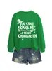 Você não pode me assustar Amazon eBay site independente moletom feminino da moda e único para outono e inverno para comércio exterior