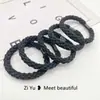 Elástico de Borracha de Alta Elasticidade Simples para Rabo de Cavalo Feminino Durável Sem Danificar o Cabelo Corda para Ponto de Cabelo Cobertura de Couro Corda para Rabo de Cavalo Anel de Cabelo