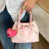 Bolso Cubo de Diseño Casual de Nicho de Comercio Exterior 2026 Primavera/Verano Bolso Coreano para Mujer con Acabado de Alta Gama Nuevo Estilo Bolso de Hombro Único Cruzado