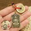 Recomendado por el MaestroNuevo Latón Doce Signos del Zodíaco Buda Auspicioso Un Lado Zodíaco Un Lado Buda Llavero Colgante de Atracción de Riqueza