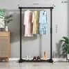 Secador de roupas de chão em tubo de aço inoxidável, espessado e reforçado, para uso em varanda, secador de roupas telescópico de poste único, cabideiro de quarto