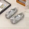 Zapatos de Princesa para Niña Pequeña 2026 Primavera/Otoño Nuevos Elegantes y con Estilo Zapatos de Cristal con Lazo Suela Suave Zapatos Individuales de Rendimiento para Bebé