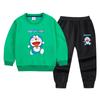 Conjunto de suéter para meninos e meninas 2022 Suéter infantil primavera e outono com gola redonda Calças esportivas Conjunto casual infantil de duas peças