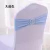 Respaldo elástico para silla de hotel, correa con lazo floral, respaldo para silla de banquete, funda para silla de boda, decoración de respaldo de silla al por mayor