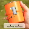 Copo para Bebidas Frias de Aço Inoxidável 304 Transfronteiriço, Copo de Degrau Espessado de Camada Dupla Anti-Escaldante, Copo de Café Portátil Estilo Acampamento ao Ar Livre