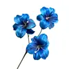 Ramo de flores artificiales de lirio de día de 3 cabezas para decoración de escenas de boda, materiales para manualidades, flores artificiales para arreglos decorativos, venta al por mayor