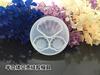 Molde de silicona de concha semitridimensional de pegamento de gota de cristal para producción de joyería DIY, concha pequeña con agujeros, modelo de adornos colgantes