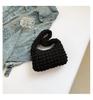 Bolso Blando de Burbujas para Mujer 2024 Nuevo Plisado Corazón de Chica Dulce Bolso de Hombro Estilo Coreano Celebridad de Internet Casual Bolso de Axila