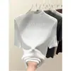 Suéter de Punto para Mujer con Cuello Semi Alto y Diseño Patchwork, Versátil Top Básico de Manga Media A8054, Elegante Top de Otoño e Invierno