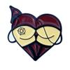 Insignia de aleación con forma de corazón linda de dibujos animados, broche de metal de calabaza divertido creativo para Halloween, accesorios para ropa y bolsos