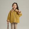 Momo roupas infantis inverno meninas casaco de pelúcia 2024 outono e inverno Novo estilo infantil estilo ocidental forrado de lã engrossado casual