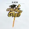 Novos Toppers de Bolo Acrílicos para a Temporada de Formatura 2026 Decorações de Bolo para Celebração de Formatura Suprimentos para Festa Direto do Fabricante