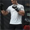 Ropa de Fitness Camiseta Deportiva de Manga Corta para Hombre de Secado Rápido para Correr Camiseta Ajustada de Seda Helada para Entrenamiento de Baloncesto de Media Manga para Absorber el Sudor