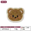 En Stock Múltiples Colores y Especificaciones Oso Bordado Clásico Parche de Oso Bordado para Toalla Accesorios para Ropa Infantil Parche