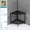 Estante de almacenamiento de esquina multicapa en forma de abanico para baño, estante de almacenamiento de acero inoxidable para baño, estante de almacenamiento para lavabo, estante de almacenamiento para piso