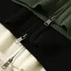 Cárdigan de punto con cremallera y cuello alto para mujer, estilo coreano, suelto, adelgazante, chaqueta suéter, venta al por mayor, en stock