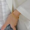 Pulsera de Acero de Titanio, Pulsera de Zirconia Oro Rosa de Lujo Ligero para Mujer, Pulsera de Acero Inoxidable de Moda Europea y Americana de Gama Alta de Nicho