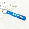 6056 # Patrón de Dibujos Animados Cuerda de Cuero de Goma Suave + Cadena de Cuatro Secciones Llavero Accesorios Mali Ao Colgante de Juguete Lanyard de Dibujos Animados