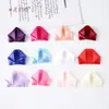 Cintas Triangulares de Satén Multicolor Semicabadas Materiales para Accesorios de Cabello DIY Decoración de Moños Hechos a Mano Venta al por Mayor en Stock