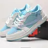 Sapatos Putian Aj1 de Cano Baixo Raio Guerreiro Preto Hiroshi Fujiwara Sapatos de Basquete Mocha Jordan 1 Masculino e Feminino Sapatos Esportivos Casuais