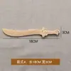 Hacha de espada de madera de durazno tallada colgante de pluma Wenchang colgante varios estilos de artesanías de madera accesorios DIY al por mayor