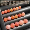 Miçangas com Furo Passante! Pedras Ágata Vermelha Naturais Soltas em Atacado, Contas Redondas Brancas, Amarelas, Pretas, Verdes, Azuis para Fazer Pulseiras DIY, Acessórios de Contas Polidas Atacado