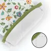 Guantes Antideslizantes Gruesos para Horno de Microondas Guantes Aislantes para Horno con Flor Japonesa Guantes de Cocina Antiescaldaduras